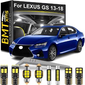 LED Interior Light Kit Replacement for LEXUS GS300 GS350 GS450h GS200t GSF 2013 2014 2015 2016 2017 2018, Super Bright 6000K White