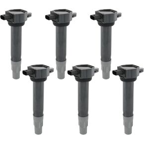 مجموعة من 6 ملفات إشعال متوافقة مع كرايسلر 300 سيروس سيبرينغ باسيفيكا دودج تشارجر ماغنوم ستراتوس أفينجر تشالنجر جورني نيترو V6 2.7L 3.5L استبدال # UF502، 4606869AA، 4606869AB in Kuwait