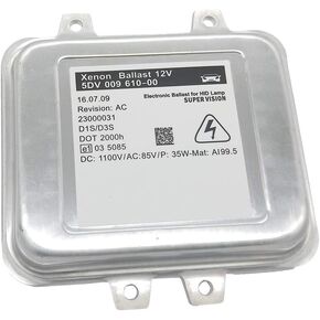 5DV00961000 Xenon HID Headlight Ballast 12V Control Unit Igniter Module D1S D1R Replacement for X5 X6 Regal Viano W639 LCI Saab 9-5 Skoda 63117248050 5DV 009 610-00