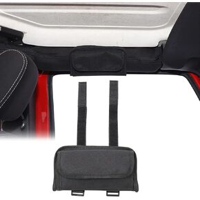 Roll Bar Sunglasses Holder Fit for Wrangler TJ JK JL JT 2007-2025 Roll Bar Grab Handle Sunglasses Holder Storage Bag Car Glasses Storage Bag