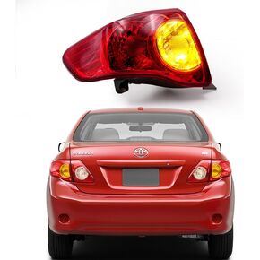 Left Tail Light Assembly Rear Outer Lamp Compatible with 2009-2010 Toyota Corolla Driver Side Brake Light Replace 8156002460 TO2800175