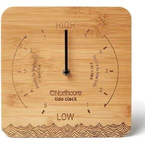 Northcore Surfing and Watersports Accessories - Desk Top Bamboo Tide Clock
