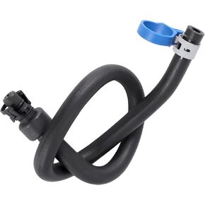 Pack-1 Car Engine Cooling Water Pipe, Double Head Radiator Vacuum Hose Inlet, Coolant Bypass Connector, Compatible with Cruze Opel 13251447 1336360 1336629 13408385 (Black)