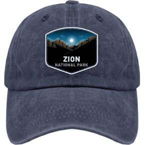 Zion National Park Hats Vintage hat Navy Blue Black hat Women Gifts for Mom Baseball Hats