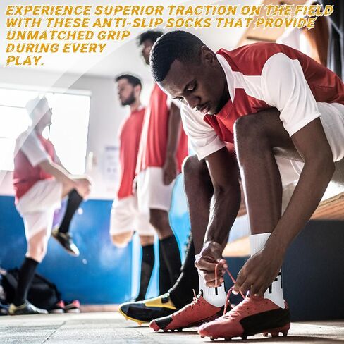 2 Pairs Christian Anti Slip Socks Cross Soccer Socks for Men Women Non Slip Sports Socks for Football Basketball Hockey in Kuwait