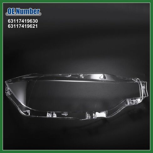 Motoforti Front Left Right Side Headlight Cover Headlamp Clear Lens Shell Cover Fit for BMW 3 Series F30 Sedan 2016-2018 No.63117419630 - Pack of 2 Long-lasting in Saudi Arabia