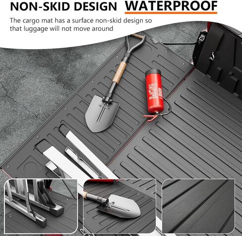 Xipoo TPE Tailgate Mat Cargo Mat Compatible with 2022-2024 Toyota Tundra Tailgate Liner Cargo Liner Replacement for 2022-2024 Toyota Tundra Accessories(Tailgate Mat) in Saudi Arabia