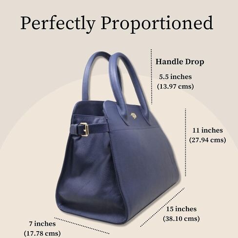 Sarah Grey Genuine Leather Tote Bag in Saudi Arabia