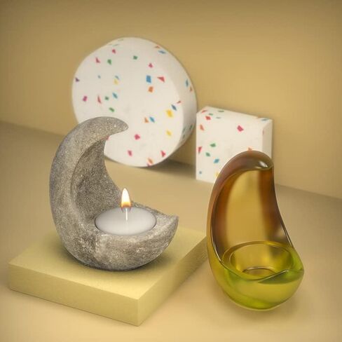 Jar Resin Molds Silicone Set, Oval Coaster Molds Bottle Shape Container Moulds, Round Vase Molds Storage Bottle Candle Holder Candy Container Epoxy Resin Casting Craft Flower Pot Gifts 20221219 in Kuwait