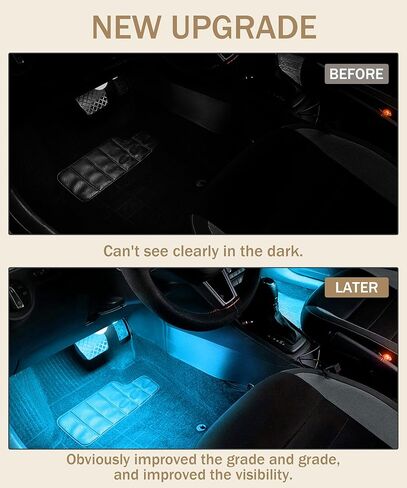 Car Interior LED Lights,Led Lights for Car,Car Accessories Car Led Lights,Interior Car Lights with USB Port,Car Decor Lights, Automotive Ambient Neon Light Kit for Car (Colorful) in Saudi Arabia