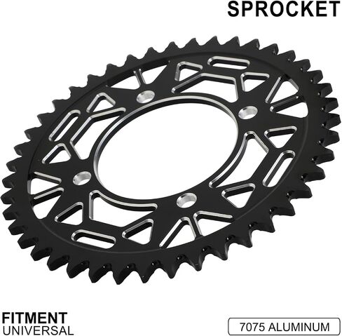 Motorcycle 420 43T Rear Chain Sprocket 76mm CNC for CRF XR SSR Apollo RFZ TaoTao 50 70 90 110 125 140 150 160 170 Chinese Pit Dirt Bike Black in Saudi Arabia