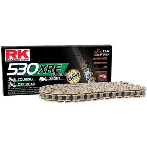 RK Racing Chain GB530XRE-120 Gold 120 Link XW-Ring Chain with Connecting Link