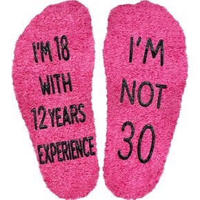 30th Birthday Gifts Ideas Cotton Socks, Best Gifts for Women in Their 30s, 30 Year Old Birthday Gifts for Women, 30th Birthday Gifts for Her, New Year Christmas Gifts for Family Friends