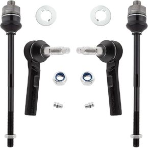 ES3609 ES3488 Front Inner & Outer Tie Rod Ends Left & Right for Chevrolet Silverado GMC Sierra 1500 2500 3500 HD Suburban Yukon XL 2500 2001-2013 Hummer H2 2003-2007, Pack of 4