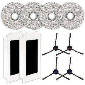 (10 Pieces) Side Brushes Replacement Parts Compatible with ECOVACS DEEBOT T30 Pro Omni/ T30 Omni/ T30S/ T30S Combo/ Yeedi M12 Pro+ Robot Vacuum, Edge Sweeping Brushes, Corner Brush Accessories Kit