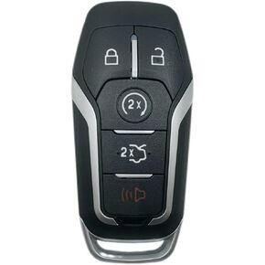 keyless Entry Remote Key fob, YIKEBALOG Replacement for 5 Button Smart Key for Proximity Remote for Ford M3N-A2C31243300 P/N:164-R7989 902MHz