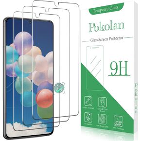 Pokolan Screen Protector For Samsung Galaxy S22 5G [3-Pack] Tempered Glass, 9H Hardness, Bubble-Free, Easy to Install, Support Fingerprint Reader