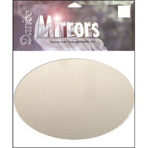 Darice DaricePkgMirrorOval4x6 Mirror Pkg Oval 4x6 1pc