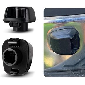 2 PCS Car License Plate Light Cover, 12V PC Waterproof Durable Indicator Housing, Original Matching License Plate Light Accessories, Compatible with Nissan Navara Frontier 2007-2019 (Black)