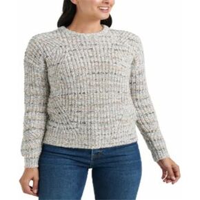 Lucky Brand Women's Marled Scoop Neck Sweater