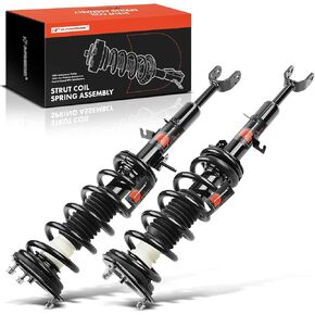 A-Premium Front Complete Strut & Coil Spring Assembly Compatible with Infiniti G35 2003 2004 2005 2006 2007, RWD, Coupe, 2-PC Set