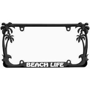 Beach Life Style Palm Tree Heavy Duty Metal License Plate Frame Auto License Plate Frame/Car Accessories
