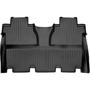 MAXLINER Floor Mats 2nd Row Liner Black for 2014-2021 Toyota Tundra CrewMax (Coverage Under 2nd Row Seat)