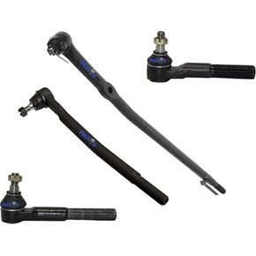 4 Pc Steering Suspension Front Tie Rod Ends Passenger & Driver Side Kit Compatible with 2WD Models