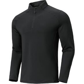 TIHEEN Quarter Zip Golf Pullover for Men, Long Sleeve Lightweight Performance Golf Pullover Hiking Running Shirts in Kuwait