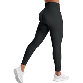 YEOREO Workout Leggings for Women Tummy Control Butt Lifting Leggings High Waisted Cross Waist Gym Yoga Compression Pants