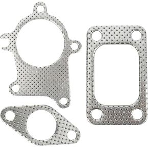 PSLER urbocharger Gasket - 38mm/1.5in Gasket 5Bolt Downpipe Combo Kit Fitting for T3/T4 Turbocharger