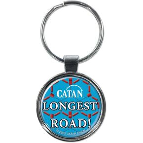 Ata-Boy Catan Longest Road 1.5" Fob Keychain for Keys, Backpack Pulls and More