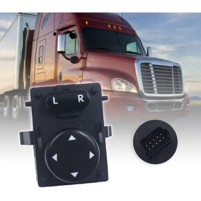 مفتاح تعديل المرآة الجانبية مناسب لـ Freightliner Cascadia 2008 2009 2010 2011 2012 2013 2014 2015 2016 2017 15829700SR DTL15829700 901-5202