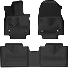 Husky Liners Weatherbeater Floor Mats | Fits 2023-2024 Lexus RX350 & RX450H | Front & 2nd Row, 3-pc Black - 99341