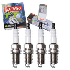 4 pc DENSO Platinum TT Spark Plugs compatible with Toyota Matrix 1.8L 2.4L L4 2003-2013