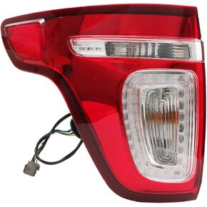 labwork Tail Lamp Light Replacement for Explorer 2011-2015 Driver Left Side Brake Light Outer FO2800226C BB5Z13405C