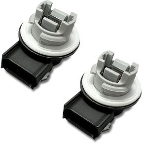 Pack-2 Turn Signal Tail Light Socket, Tail Light Socket Assembly, OEM #2U5Z13411DA, Compatible with Ford 2009-2014 F150 Super Duty Edge (Gray)