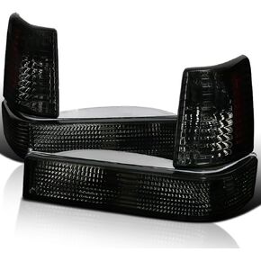Spec-D Tuning Smoke Bumper Park & Signal Corner Lights Amber Reflector for 1993-1996 Jeep Grand Cherokee Left + Right Pair