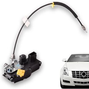 Front Left Driver Side Door Lock Latch Actuator Compatible for Cadillac CTS 2008-2014 W/O Key Hole 8-Pins Replace 22922943