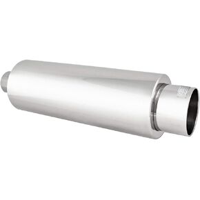 DC Sports Sport EX-5017 Stainless Steel Round Muffler and Exhaust Tip