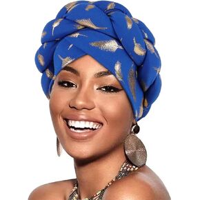 Turban Head Wraps for Women - Hats Beanie Cap for Women Hair Cover for Sleeping Traditional African Headwraps Girls