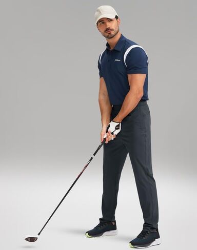 بنطال رياضي رجالي طويل القامة G تدريجي 30 بوصة/32 بوصة/34 بوصة مع جيوب بسحاب سروال تمرين جولف قابل للتمدد للرجال رياضي كاجوال in Kuwait