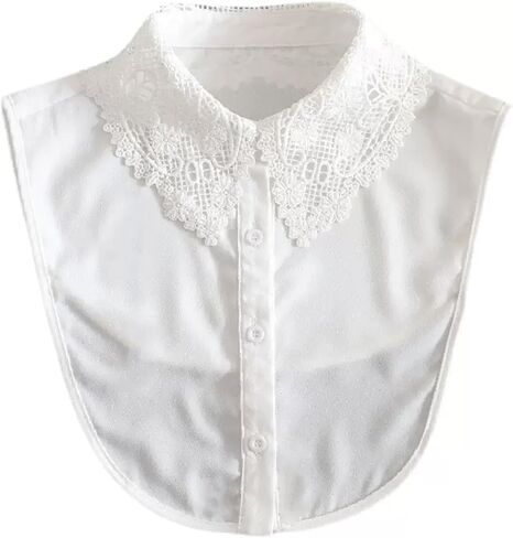 OL Stylish Chiffon Fake Collar Detachable Collar Blouse Dickey Collar Half Shirts for Girls and Women in Saudi Arabia