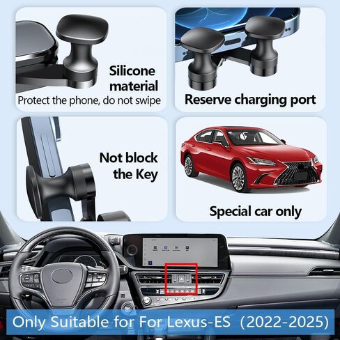 Car Phone Holder Mount for 2019 2020 2021 2022 2023 2024 Lexus ES 350 300h 250 Auto Accessories car Interior Decoration Mobile Cell Smartphone Bracket in Saudi Arabia