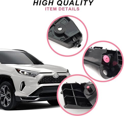 Shelita Front Bumper Cover Bumper Bracket Retainer Set for RAV4 2016-2018 52536-0R060 52535-0R080 1 Pair Right and Left Side in Saudi Arabia
