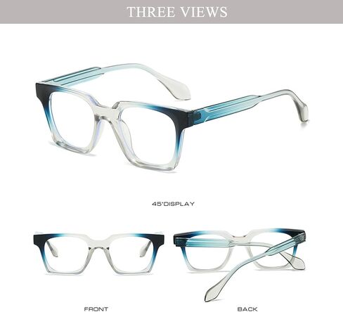 Fashion Square Sunglasses for Womens Men Retro Thick Frame Square Shades Rectangle Sun Glasses in Saudi Arabia