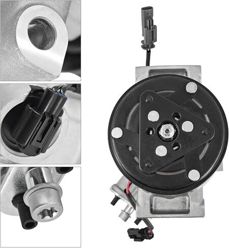 ضاغط التيار المتردد مع القابض متوافق مع تشيفي كروز 1.8L 2012 2013 2014 2015 1.8 L4 استبدال 157272 158272 5512821 13424410 13413335 13250604 in Kuwait