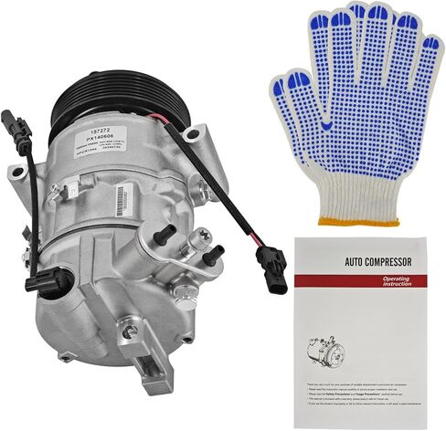 ضاغط التيار المتردد مع القابض متوافق مع تشيفي كروز 1.8L 2012 2013 2014 2015 1.8 L4 استبدال 157272 158272 5512821 13424410 13413335 13250604 in Kuwait