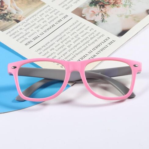 Kids Blue Light Blocking Glasses Rectangle Digital Boys Girl Age for 5-12 in Kuwait