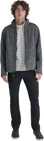 DKNY Men's Water Resistant Soft Sweater Fleece Jacket in Saudi Arabia